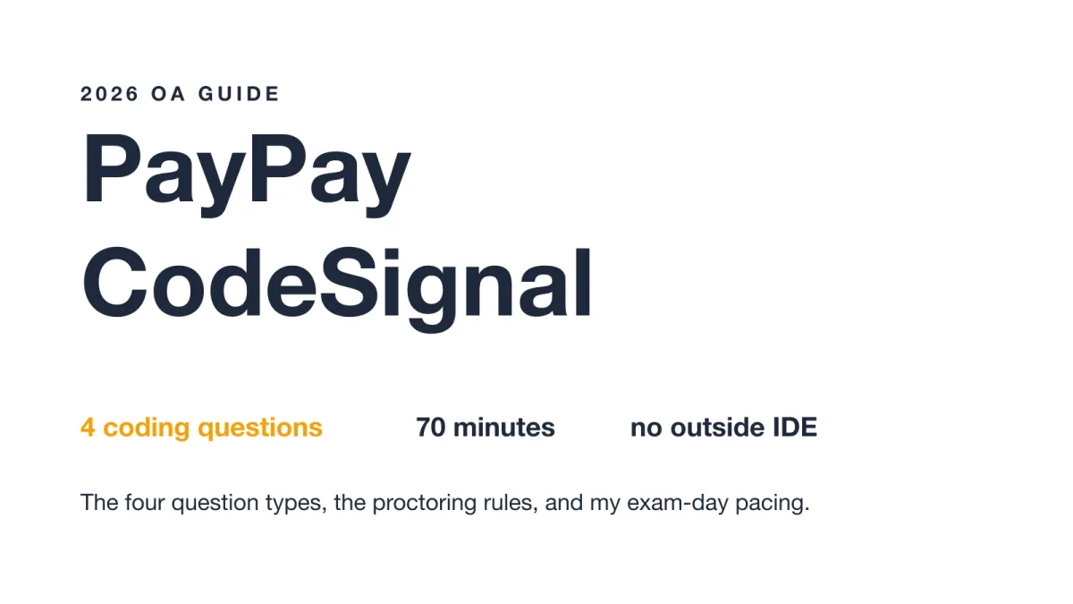 PayPay CodeSignal OA guide cover