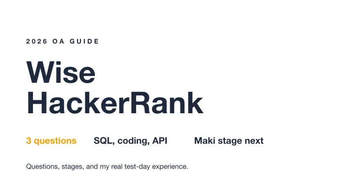 Wise HackerRank OA guide cover